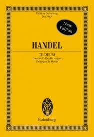 Handel: Te Deum D major HWV 283 (Study Score) published by Eulenburg
